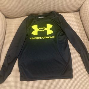 Boys Black Under Armour shirt